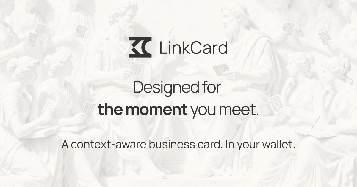 LinkCard - Context-Aware Identity OS | linkcard.ai